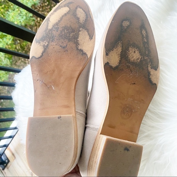 MICHAEL MICHAEL KORS Sunny Suede Perforated Bootie Buff Beige, Size 10 - Picture 10 of 14